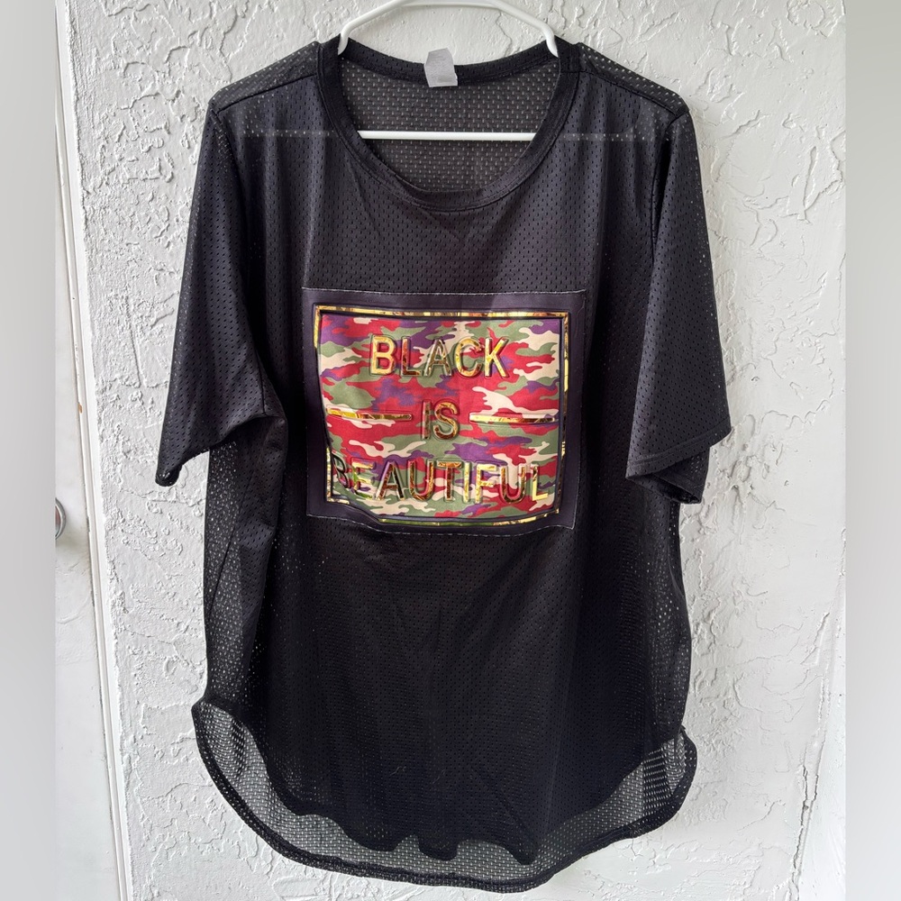 Black is Beautiful Sheer Blouse